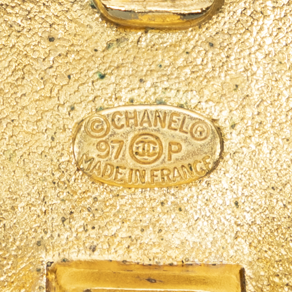 Chanel CC Round Clip On Earrings - Picture 3 of 3